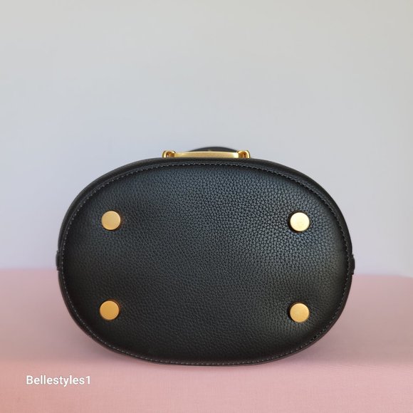 KATE SPADE Gramercy Pebbled Leather MEDIUM Bucket Bag- Black color ⭐ - Picture 10 of 16